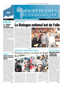 Les Dépêches de Brazzaville : Édition kinshasa du 23 avril 2013