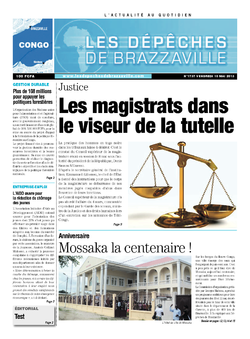 Les Dépêches de Brazzaville : Édition brazzaville du 10 mai 2013