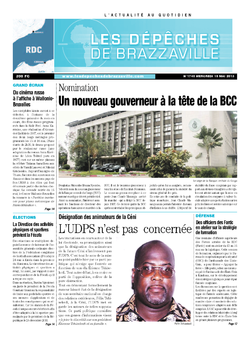 Les Dépêches de Brazzaville : Édition kinshasa du 15 mai 2013