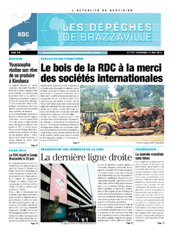 Les Dépêches de Brazzaville : Édition kinshasa du 31 mai 2013