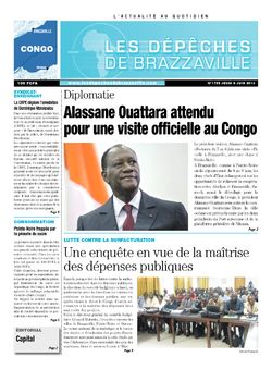 Les Dépêches de Brazzaville : Édition brazzaville du 06 juin 2013