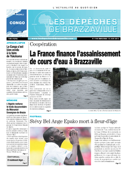 Les Dépêches de Brazzaville : Édition brazzaville du 12 juin 2013