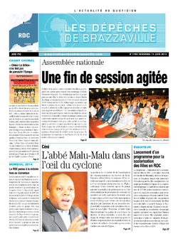 Les Dépêches de Brazzaville : Édition kinshasa du 14 juin 2013