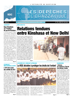 Les Dépêches de Brazzaville : Édition kinshasa du 20 juin 2013