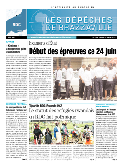 Les Dépêches de Brazzaville : Édition kinshasa du 24 juin 2013