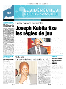 Les Dépêches de Brazzaville : Édition kinshasa du 01 juillet 2013