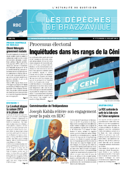 Les Dépêches de Brazzaville : Édition kinshasa du 02 juillet 2013