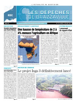Les Dépêches de Brazzaville : Édition kinshasa du 04 juillet 2013