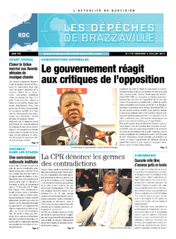 Les Dépêches de Brazzaville : Édition kinshasa du 05 juillet 2013
