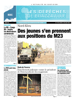 Les Dépêches de Brazzaville : Édition kinshasa du 08 juillet 2013