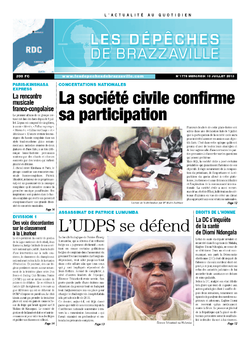 Les Dépêches de Brazzaville : Édition kinshasa du 10 juillet 2013