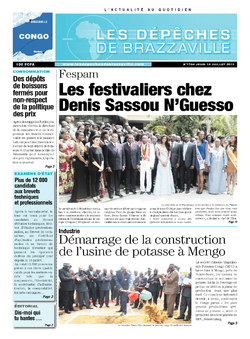 Les Dépêches de Brazzaville : Édition brazzaville du 18 juillet 2013