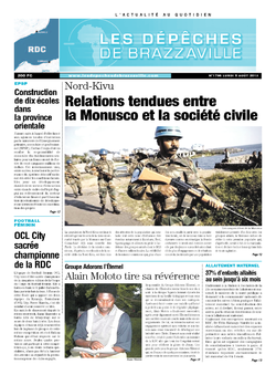 Les Dépêches de Brazzaville : Édition kinshasa du 05 août 2013