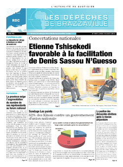 Les Dépêches de Brazzaville : Édition kinshasa du 19 août 2013