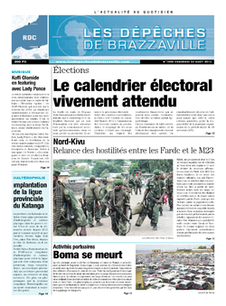 Les Dépêches de Brazzaville : Édition kinshasa du 23 août 2013