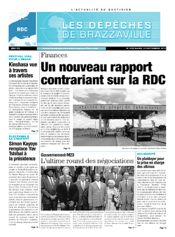 Les Dépêches de Brazzaville : Édition kinshasa du 10 septembre 2013