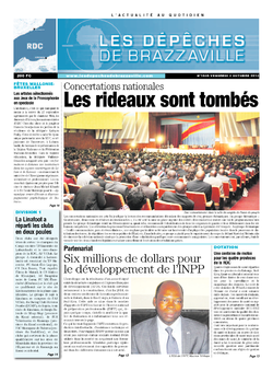 Les Dépêches de Brazzaville : Édition kinshasa du 04 octobre 2013