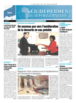 Les Dépêches de Brazzaville : Édition kinshasa du 09 octobre 2013