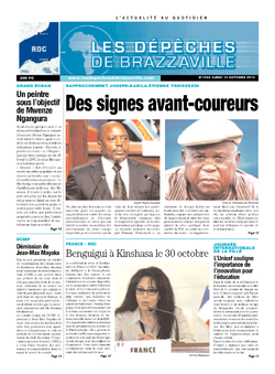 Les Dépêches de Brazzaville : Édition kinshasa du 14 octobre 2013