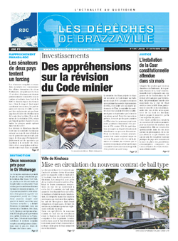 Les Dépêches de Brazzaville : Édition kinshasa du 17 octobre 2013
