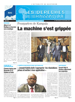 Les Dépêches de Brazzaville : Édition kinshasa du 22 octobre 2013
