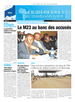 Les Dépêches de Brazzaville : Édition kinshasa du 23 octobre 2013
