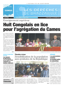 Les Dépêches de Brazzaville : Édition brazzaville du 12 novembre 2013
