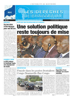 Les Dépêches de Brazzaville : Édition kinshasa du 13 novembre 2013