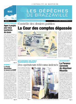 Les Dépêches de Brazzaville : Édition kinshasa du 25 novembre 2013