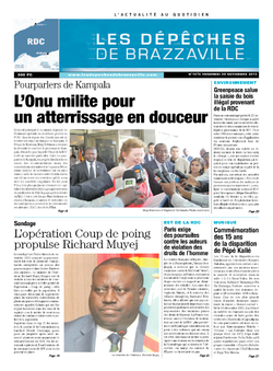 Les Dépêches de Brazzaville : Édition kinshasa du 29 novembre 2013