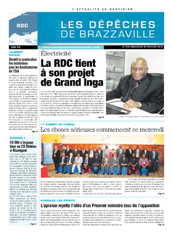 Les Dépêches de Brazzaville : Édition kinshasa du 26 février 2014