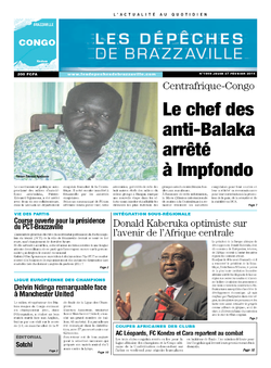 Les Dépêches de Brazzaville : Édition brazzaville du 27 février 2014