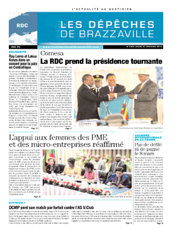 Les Dépêches de Brazzaville : Édition kinshasa du 27 février 2014