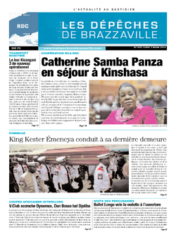 Les Dépêches de Brazzaville : Édition kinshasa du 03 mars 2014