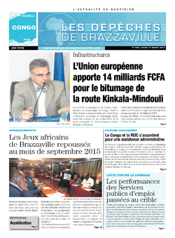 Les Dépêches de Brazzaville : Édition brazzaville du 13 mars 2014