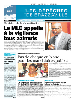 Les Dépêches de Brazzaville : Édition kinshasa du 01 avril 2014