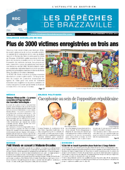 Les Dépêches de Brazzaville : Édition kinshasa du 18 avril 2014