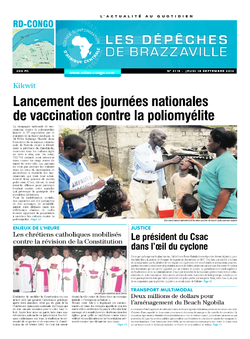 Les Dépêches de Brazzaville : Édition kinshasa du 18 septembre 2014