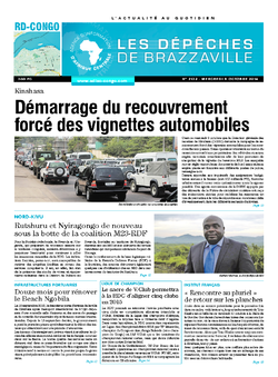 Les Dépêches de Brazzaville : Édition kinshasa du 08 octobre 2014