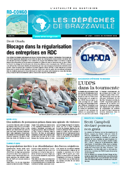 Les Dépêches de Brazzaville : Édition kinshasa du 20 octobre 2014