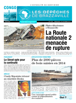 Les Dépêches de Brazzaville : Édition brazzaville du 29 octobre 2014