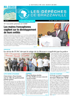 Les Dépêches de Brazzaville : Édition kinshasa du 04 novembre 2014