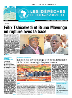 Les Dépêches de Brazzaville : Édition kinshasa du 17 novembre 2014