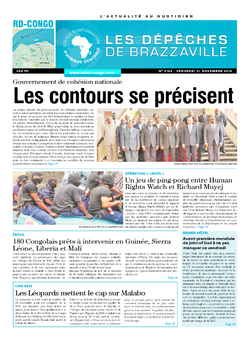 Les Dépêches de Brazzaville : Édition kinshasa du 21 novembre 2014