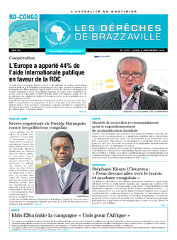 Les Dépêches de Brazzaville : Édition kinshasa du 04 décembre 2014