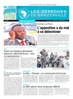 Les Dépêches de Brazzaville : Édition kinshasa du 05 décembre 2014