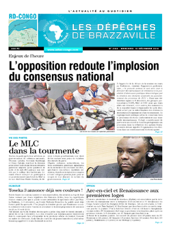 Les Dépêches de Brazzaville : Édition kinshasa du 10 décembre 2014