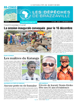 Les Dépêches de Brazzaville : Édition kinshasa du 11 décembre 2014