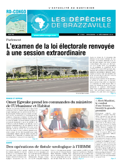 Les Dépêches de Brazzaville : Édition kinshasa du 12 décembre 2014