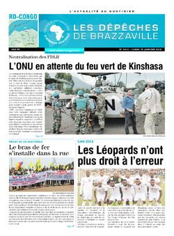 Les Dépêches de Brazzaville : Édition kinshasa du 19 janvier 2015